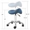 Saloniture Professional Ergonomic Saddle Stool - Adjustable Hydraulic Seat, Rolling Spa Salon, Massage, and Medical Office Chair with Swivel Wheels